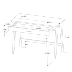 Paulo Wood Writing Desk With Drawer - Threshold™ -Home Furniture Shop GUEST aa67f76e 579f 471c 9f59 5e52d395965b