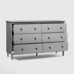 Stiva Classic Mid-Century Modern Horizontal 6 Drawer Dresser - Saracina Home -Home Furniture Shop GUEST ab27ae63 eb40 4a84 a28a ef6f50069d2d