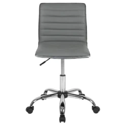 Emma And Oliver Low Back Designer Armless Ribbed Swivel Task Office Chair -Home Furniture Shop GUEST ada3f00d 86a8 45e5 b0c1 595d07cffbdb