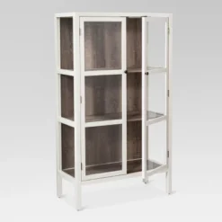 56.2" Hadley Library Cabinet With Glass Shell White - Threshold™ -Home Furniture Shop GUEST b3be3e09 a22b 4dd7 963c b3cc3e349a54