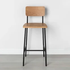 Wood & Steel Bar Stool - Natural/Black - Hearth & Hand™ With Magnolia -Home Furniture Shop GUEST b3eacea7 2f17 432d b7c0 8c1e2de8d0d8