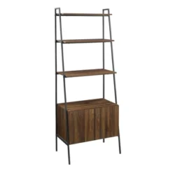 72" Open Shelf And Closed Storage Cabinet Ladder Bookcase - Saracina Home 23 72" Open Shelf And Closed Storage Cabinet Ladder Bookcase - Saracina Home -Home Furniture Shop GUEST b4c9708c 2fe3 4654 9c06 b27773a6d3bc