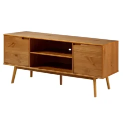Solid Wood Mid-Century Modern TV Stand For TVs Up To 80" - Saracina Home 36 Solid Wood Mid-Century Modern TV Stand For TVs Up To 80" - Saracina Home -Home Furniture Shop GUEST b4ef855d 4d09 4e84 b45e 237d42433b01