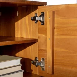 Solid Wood Mid-Century Modern TV Stand For TVs Up To 65" - Saracina Home -Home Furniture Shop GUEST b6988a47 d2a1 42d2 b729 fbdccceb19f2