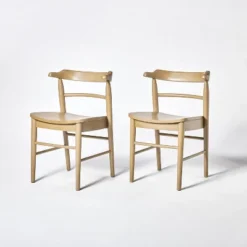 2pk Kaysville Curved Back Wood Dining Chair - Threshold™ Designed With Studio McGee -Home Furniture Shop GUEST b8859535 25d6 44f9 9ed4 882e7bed9037