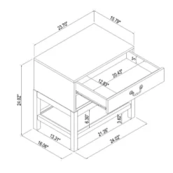 Elmira Nightstand Brown - Threshold™ Designed With Studio McGee -Home Furniture Shop GUEST ba23a28f 8b95 42ea acce 9cc3df7af05f