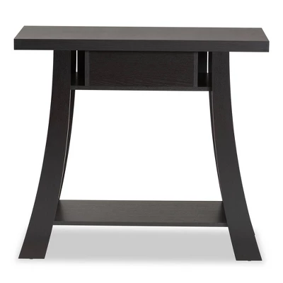 Herman Wood 1 Drawer Console Table - Baxton Studio 6 Herman Wood 1 Drawer Console Table - Baxton Studio - Image 4