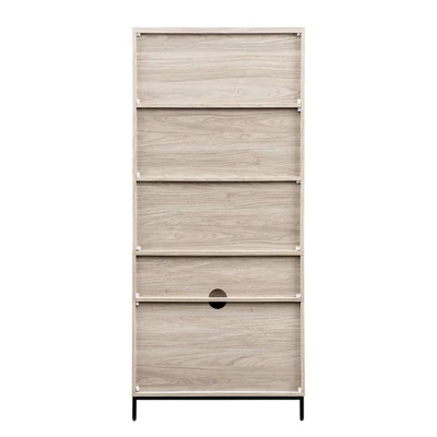 64.12" Orin Modern 2 Door Bookshelf Hutch - Saracina Home 6 64.12" Orin Modern 2 Door Bookshelf Hutch - Saracina Home - Image 4