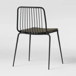 Set Of 2 Sodra Rounded Seat Wire Dining Chair Black - Threshold™ -Home Furniture Shop GUEST beee2ef8 8c06 41f9 85cc 368726c46ac7