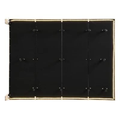 Queen Size Upholstered Floating Velvet Platform Bed With Sensor Light And Headboard-ModernLuxe 12 Queen Size Upholstered Floating Velvet Platform Bed With Sensor Light And Headboard-ModernLuxe - Image 11