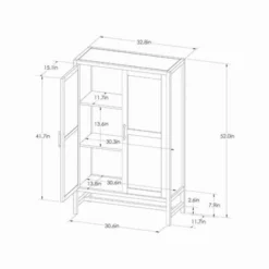 Warwick Library Cabinet - Threshold -Home Furniture Shop GUEST c108abad 74b2 4ce5 9fd7 1f335c09cf11