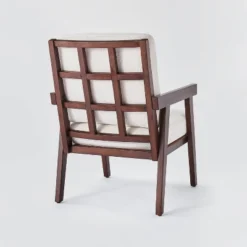 Grantsville Wood Frame Accent Chair With Grid Back - Threshold™ Designed With Studio McGee -Home Furniture Shop GUEST c413361e a903 45e3 9f19 7ac166bd22f3