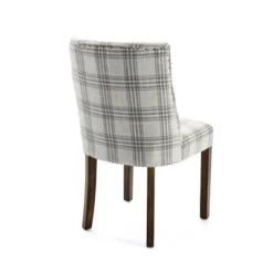 2pk Harman Contemporary Upholstered Plaid Dining Chairs Gray/Light Beige/Brown - Christopher Knight Home -Home Furniture Shop GUEST c59b166c df3d 4761 8d46 d228bd9e258f