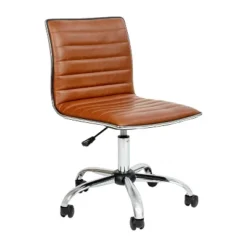 Emma And Oliver Low Back Designer Armless Ribbed Swivel Task Office Chair -Home Furniture Shop GUEST c95919a7 6736 4923 9f6b 28502bad4e52