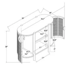 Portola Hills Caned Door Console With Shelves - Threshold™ Designed With Studio McGee -Home Furniture Shop GUEST ca010533 3434 4baa 9362 bdbf17be2193