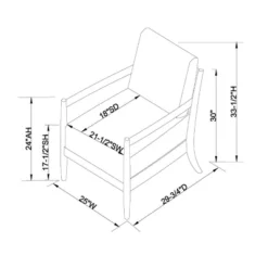 Park Valley Ladder Back Wood Arm Accent Chair - Threshold™ Designed With Studio McGee -Home Furniture Shop GUEST ce32bc3c bd47 42a8 bac8 4fae9f0aa812