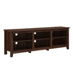 Transitional 6 Cubby Wood Open Storage Wood TV Stand For TVs Up To 80"- Saracina Home 24 Transitional 6 Cubby Wood Open Storage Wood TV Stand For TVs Up To 80"- Saracina Home -Home Furniture Shop GUEST d09d53fd 86be 4590 8f8d 330fc60b11ce