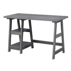 Designs2Go Trestle Desk With Shelves - Breighton Home -Home Furniture Shop GUEST d3c35582 9cbe 4d8b 93b4 313574d1e5e3