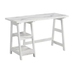 Designs2Go Trestle Desk With Shelves - Breighton Home -Home Furniture Shop GUEST d501b696 da52 4e76 855b fce373e8d2ae