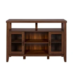 Rustic Transitional Double Door Highboy Buffet - Saracina Home -Home Furniture Shop GUEST d7f5526e 48ce 4eec 9e7c 4dbc85b5e8c8