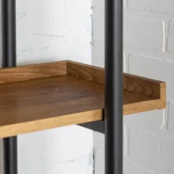 68" 5 Tray Shelf Urban Pipe X Back Bookshelf - Saracina Home -Home Furniture Shop GUEST dc48e521 6f15 4188 bc6b c363538622f2