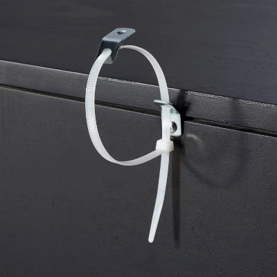 66" East Bluff Woven Cabinet Black - Threshold™ Designed With Studio McGee 6 66" East Bluff Woven Cabinet Black - Threshold™ Designed With Studio McGee - Image 4