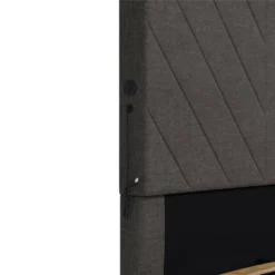 Yanis Upholstered Bed With USB - Room & Joy -Home Furniture Shop GUEST e144e563 aadc 4474 9e67 d63bf716d06f