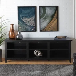 Transitional 6 Cubby Wood Open Storage Wood TV Stand For TVs Up To 80"- Saracina Home 20 Transitional 6 Cubby Wood Open Storage Wood TV Stand For TVs Up To 80"- Saracina Home -Home Furniture Shop GUEST e1ec3d43 1637 41d5 b7e8 b83712cd51fe