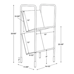 Two-Tier Metal Vinyl Record Storage Rack Black - Hearth & Hand™ With Magnolia -Home Furniture Shop GUEST e61e656a 2061 4a63 b99c 85e84f0ab94f