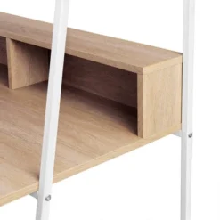 36" Writing Desk With Open Storage Ladder Bookshelf - Saracina Home -Home Furniture Shop GUEST e6b06f69 3c40 4d14 89cd a621a54542e1