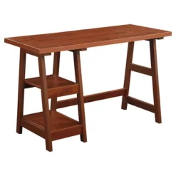 Designs2Go Trestle Desk With Shelves - Breighton Home -Home Furniture Shop GUEST e9cc924e 4291 4243 ac31 220955c22f8e