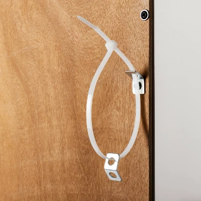 32" Promontory Sliding Glass 2 Door Cabinet - Threshold™ Designed With Studio McGee 6 32" Promontory Sliding Glass 2 Door Cabinet - Threshold™ Designed With Studio McGee - Image 4