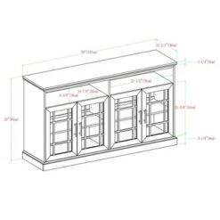 Transitional 4 Door Windowpane TV Stand For TVs Up To 65" - Saracina Home 20 Transitional 4 Door Windowpane TV Stand For TVs Up To 65" - Saracina Home -Home Furniture Shop GUEST ed2005eb 89f7 433b a81a f537715559df