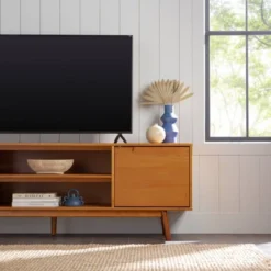 Solid Wood Mid-Century Modern TV Stand For TVs Up To 80" - Saracina Home 30 Solid Wood Mid-Century Modern TV Stand For TVs Up To 80" - Saracina Home -Home Furniture Shop GUEST f09c7b08 f76c 453d bb2f 0629cfb1822f