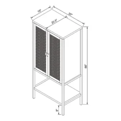 66" East Bluff Woven Cabinet Black - Threshold™ Designed With Studio McGee 15 66" East Bluff Woven Cabinet Black - Threshold™ Designed With Studio McGee -Home Furniture Shop GUEST f0f96919 4336 4aac bf37 3083b43583f1