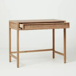 Wood & Cane Transitional Writing Desk - Hearth & Hand™ With Magnolia 13 Wood & Cane Transitional Writing Desk - Hearth & Hand™ With Magnolia -Home Furniture Shop GUEST f210c649 4f0c 4443 992e 4bede304898a
