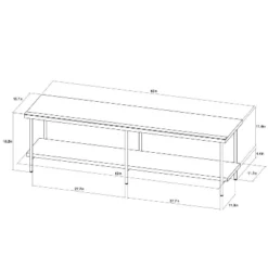 Wood And Metal TV Stand For TVs Up To 60" - Room Essentials™ 11 Wood And Metal TV Stand For TVs Up To 60" - Room Essentials™ -Home Furniture Shop GUEST f2ab031b ee97 4ed0 a48d 1bc0bae2773f