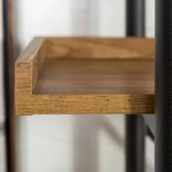 68" 5 Tray Shelf Urban Pipe X Back Bookshelf - Saracina Home -Home Furniture Shop GUEST f414af8b f462 42d1 a49d bd9647b53dec