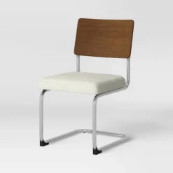 2pk Cecilton Chrome Cantilever Dining Chairs Cream Boucle - Threshold™ -Home Furniture Shop GUEST f467ac82 933d 40fb b02c 63edbb24066f