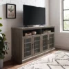 Transitional 4 Door Windowpane TV Stand For TVs Up To 65" - Saracina Home -Home Furniture Shop GUEST f65e182b 32d5 42aa 9fc8 2e5b84107c24