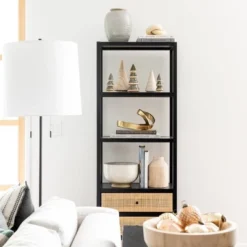 Console Table With Woven Rattan Shelf Black - Threshold™ Designed With Studio McGee 22 Console Table With Woven Rattan Shelf Black - Threshold™ Designed With Studio McGee -Home Furniture Shop GUEST f71b8141 512b 4383 9135 4f0d694163bd