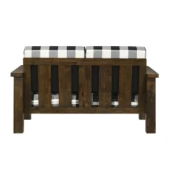 Jovie Gingham Rustic Loveseat - HOMES: Inside + Out 11 Jovie Gingham Rustic Loveseat - HOMES: Inside + Out -Home Furniture Shop GUEST f773bcaf 574a 4e27 96b6 3bc9f78da4e4