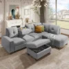 108" Reversible L-Shape Sectional Sofa Couch With Storage Ottoman-ModernLuxe 2 108" Reversible L-Shape Sectional Sofa Couch With Storage Ottoman-ModernLuxe -Home Furniture Shop GUEST f8aa75d1 b56f 4658 8399 800b638561cd
