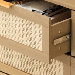 43.31" 6-Drawer Rattan Dresser For Living Room And Bedroom - ModernLuxe -Home Furniture Shop GUEST f9cd6e25 eed0 4d7a 8a11 5c3251963523