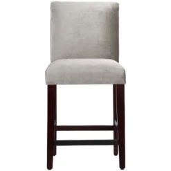 25" Velvet Parsons Counter Height Barstool Wood - Threshold™ -Home Furniture Shop GUEST f9dfe6cc 73c9 46f6 9146 046c7990b68e