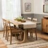 Pedestal Wood Dining Table - Natural - Hearth & Hand™ With Magnolia -Home Furniture Shop GUEST fc6e274e 0696 43d6 8a73 c5e00e65ba98