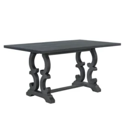 6 PCS Retro Dining Set With Unique-designed Table And Upholstered Chair-ModernLuxe -Home Furniture Shop GUEST fe9eaee8 b05d 44ca b5ff b3dd9c5c3608