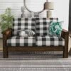 Jovie Gingham Rustic Loveseat - HOMES: Inside + Out -Home Furniture Shop GUEST fead4da2 15b5 433c 93d7 058e1d0967b2